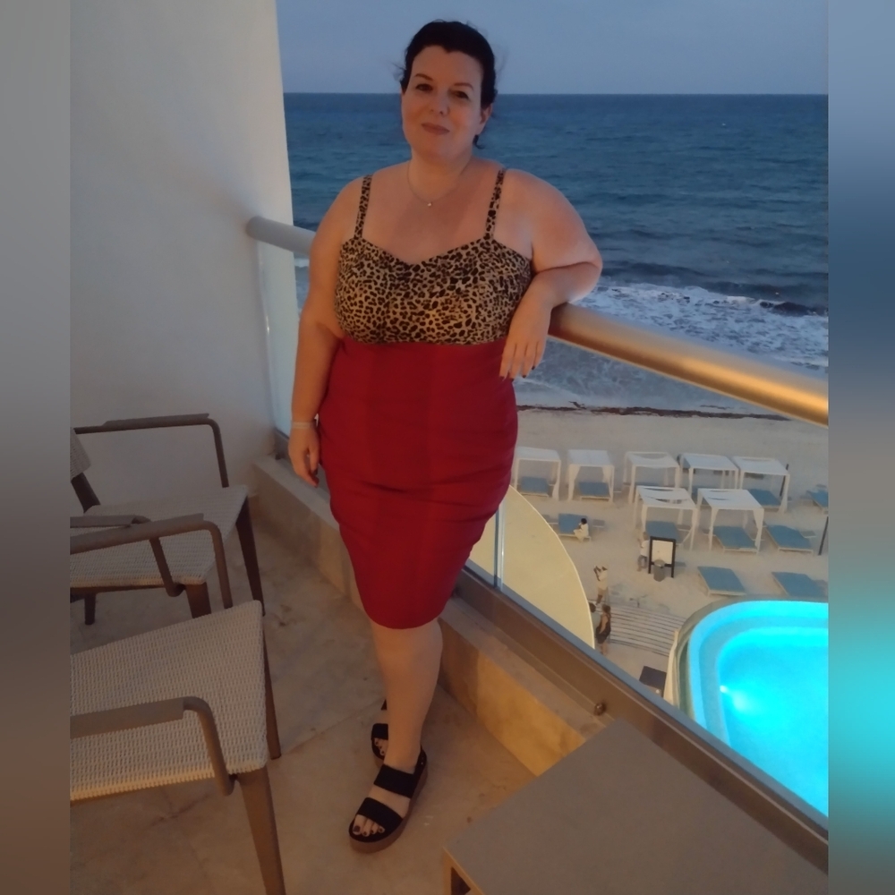 Torrid Womens Dress Bodycon Leopard Animal Print Plus Size 16 - Picture 11 of 11